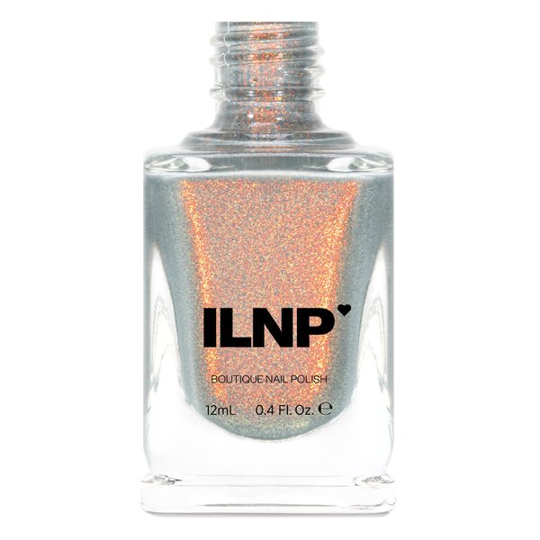 ILNP Flicker - Flickering Light Grey Shimmer Nail Polish