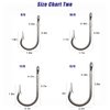 Fishing Hooks Big Game Tuna Hooks 10pcs Extra Strong Stainless Steel Forged Hooks Saltwater Fishing Tackle (4/0-10pcs)