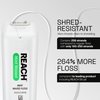 REACH Waxed Dental Floss, Mint, Plaque Remover for Teeth, Shred Resistant, Floss Slides Smoothly, Easy to Use, Waxed, Deep Cleaning Teeth, Oral Care, PFAS Free, for Adults & Kids, 1 Pack, 200 yd