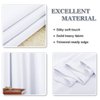 PONY DANCE Curtains 45 inch Length - Window Drapes Double Panels Home Decor Rod Pocket Curtain for Kitchen & Bedroom Privacy Protect Semi-Blackout, 42 by 45 inch, Pure White, 2 Pieces