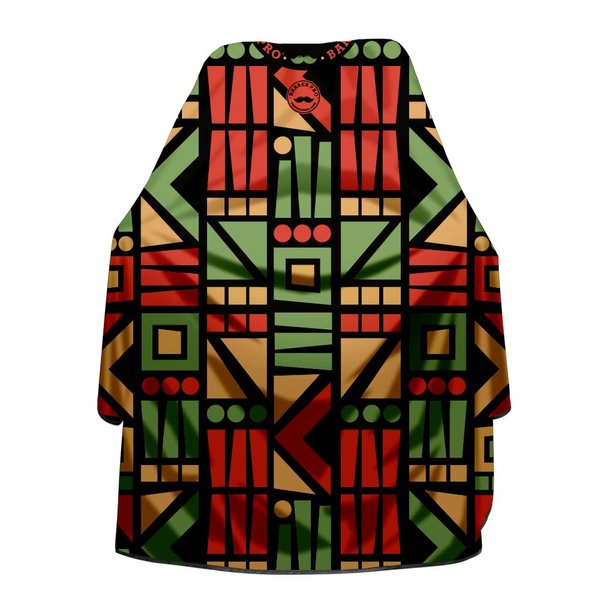 Barber Cape, Hair Cutting Cape with Adjustable Snap Closure, Hairdressing Cape, Styling Cape for Hairstylists 63 x57 inch - Colorful Geometry