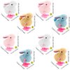 Cotiny 20 Pack Easter Wind Up Bunny Toys Jumping Plush Rabbits Hopping Bunny for Easter Egg Hunt Easter Basket Filler Party Favors