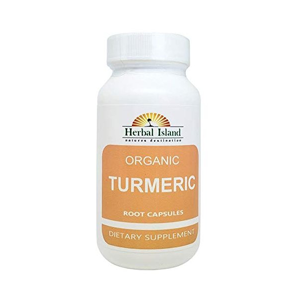 Organic Turmeric Powder and Peppercorn 60 Capsules 500mg Each (Tumeric - Curcuma Longa)