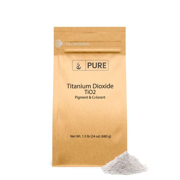 Pure Original Ingredients Titanium Dioxide (1.5 lb) Naturally Occurring, Pigment & Colorant