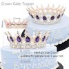 Tiara for Girls,Golds Crown Cake Topper for Birthday Tiara Gorgeous Crystal metal Crown Prom Princess Crown for Costume Headband,Tiara for Women Wedding Bridal Crown Graduation Party Tiara.Purple