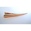Rose gold textured metal alligator hair claw clip clamp