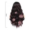 X-TRESS 22Inch Highlight red Wavy Wigs with Bangs Synthetic Natural Curly Bang Piano red Wigs Synthetic Wavy Heat Resistant Fiber Coloured Wigs with Bang for Black Women（F1B/BURG）