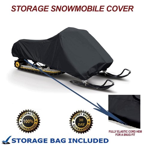 Snowmobile Sled Storage Cover Compatible for Ski Doo Bombardier GSX SPORT 1 UP 600 SDI Model Years 2004-2004, 200 Denier Strength