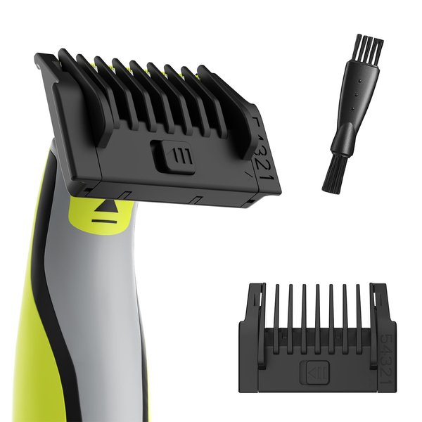 5-in-1 Adjustable Guards for Hybrid Electric Trimmer QP2520 QP2530 QP2630 QP2620 QP2510 QP2521 QP2522 QP2531 QP6510, O Blade 5 Length Settings Optional From 1-5mm with Cleaning Brush