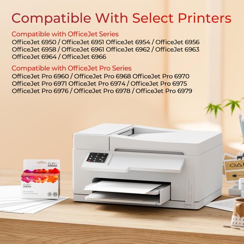 902XL Ink Cartridges for HP Printers Upgraded Replacement for HP 902 Ink Cartridges HP902XL Black Compatible for HP 902 XL Use to Officejet Pro 6978 6968 6958 6970 6962 6960 6975 Printer(2 Pack)