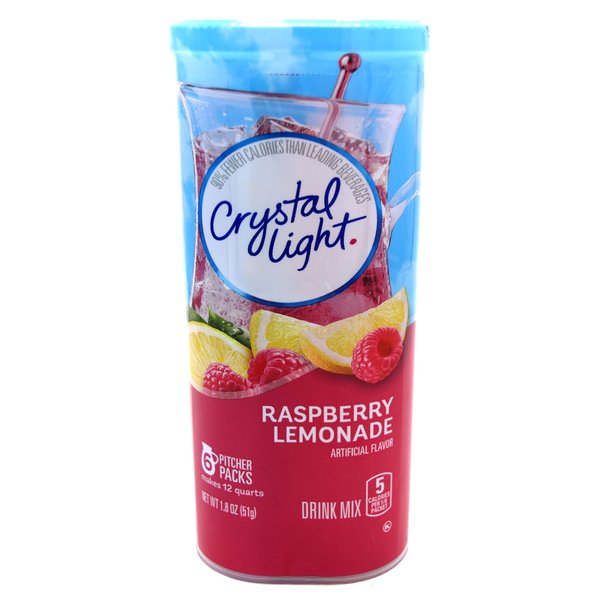 Crystal Light Raspberry Lemonade, 12 Quart 1.8 Ounce Canister (Pack of 3)