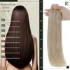 RUNATURE Tape in Hair Extensions Human Hair Ash Blonde Highlight Platinum Blonde Hair Tape in Extensions Full Ends Thick Glue in Hair Extensions Tape in Real Human Hair Double Sided 14 Inch 50g 20pcs