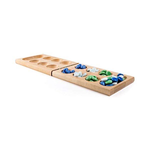 Cardinal Games Solid Wood Folding Mancala