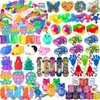 127 Pcs Party Favors for Kids 4-8 8-12, Fidget Toys, Treasure Box Toys, Classroom Prizes, Pinata Filler, Goodie Bag Stuffers, Treasure Chest, Prize Box Toys, Carnival Prizes