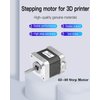Creality 3D Printer 42-40 Stepper Motor, 2 Phase 1A 1.8 Degree 0.4N.M Stepper Motor for 3D Printer Extruder, Compatible with CR-10 and Ender-3 Series E Axis
