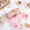 EIMMBD 9 PCS Face Wash Headband Wristband Set, Wrist Towels for Washing Face, Spa Headband Makeup Skincare Headbands Wrist Bands for Washing Face (Pink Beige White)
