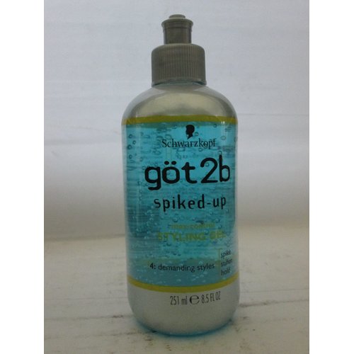 Schwarzkopf Got2b Spiked-Up 4 Demanding Styles Max-Control Styling Gel