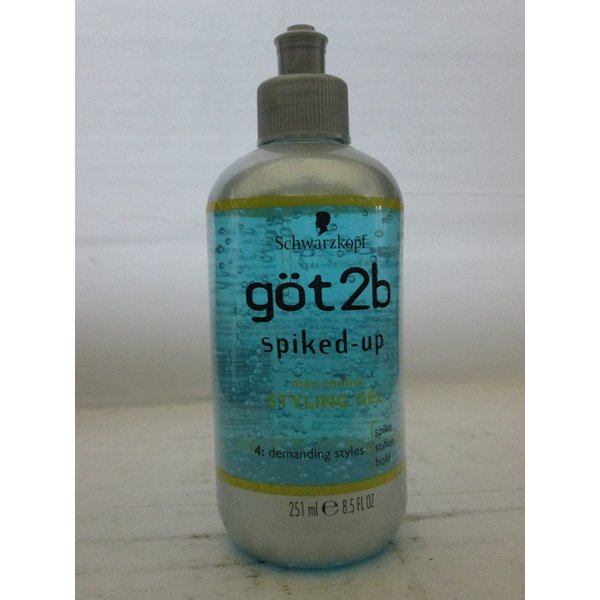 Schwarzkopf Got2b Spiked-Up 4 Demanding Styles Max-Control Styling Gel