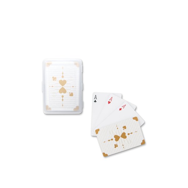 Weddingstar Classic Gold Hearts Playing Cards with Case