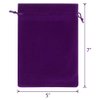 Lucky Monet 25/50/100PCS Velvet Drawstring Bags Jewelry Pouches for Christmas Birthday Party Wedding Favors Gift Candy Headphones Art and DIY Craft (25Pcs, Purple, 5” x 7”)