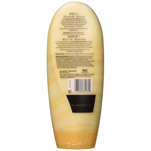 Olay Moisture Ribbons Plus Shea + Manuka Honey Body Wash, 18 Fl Oz