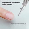 Angzhili 3 Pieces Nail Drill Bits,Cuticle Remover Drill Bits Kit,Tungsten Steel Nail Drill Bits,Manicure Tools for Nails