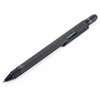 Troika CONSTRUCTION Multitasking Ballpoint Pen - PIP20/BG - Black/Gold - Centimetre and Inch Ruler - 1:20 m and 1:50 m Scale - Spirit Level - Slotted and Phillips Screwdriver - Stylus
