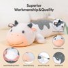 Mewaii Cow Plush Body Pillow - 25" Kawaii Stuffed Animals Squishy Cute Long Plushies Cuddle Pillow for Kids, Birthday Gifts for Women, Girls and Males