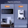 NexiGo PS5 Wall Mount Kit with Charging Station, Dual Controller Chargers, Steel Wall Stand, and Headphone Hanger - Compatible with Playstation 5 (Disc & Digital)