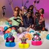 6 PCS Disco Party Decorations Supplies Disco Honeycomb Centerpieces Paper 70s 80s 90s Theme Party Decorations 3D Table Centerpieces for Neon Night Birthday Hip Hop Props Birthday Table Favors