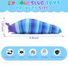Cevioce Sensory Slug Fidget Toys,Mini Fidget Slug Toys for Adults & Kids Party Favors,6Pcs Cute Autism Sensory Toys for Autistic Children,Toddler Toys Age 3+,Travel Toys for 3+ Year Old （5.8 Inch）