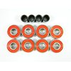 Big Boy 70mm Gel Solid Skateboard Wheels + ABEC 7 Bearings Spacers (Gel Clear)
