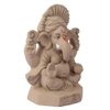 SATVIK 6 Inch Jaswand Eco-Friendly Ganesh Idol | Shadu Matti Clay | Biodegradable Ganpati for Ganesh Chaturthi
