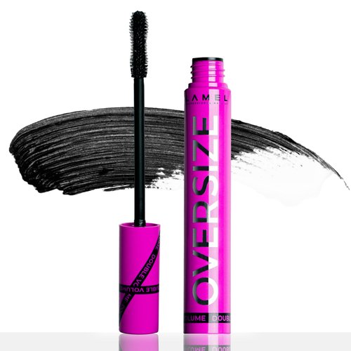 LAMEL OverSize Mascara Volume and Length – Tubing Mascara, Voluminous and Lengthening, Smudge Proof, Flake-Free – Vibrant Black Mascara