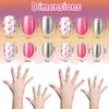 120 Pieces Kids Press on Nails Children Fake Nails Artificial Nail Tips Girls Full Cover Short False Fingernails for Girls Kids Nail Decoration (Lovely Pattern)