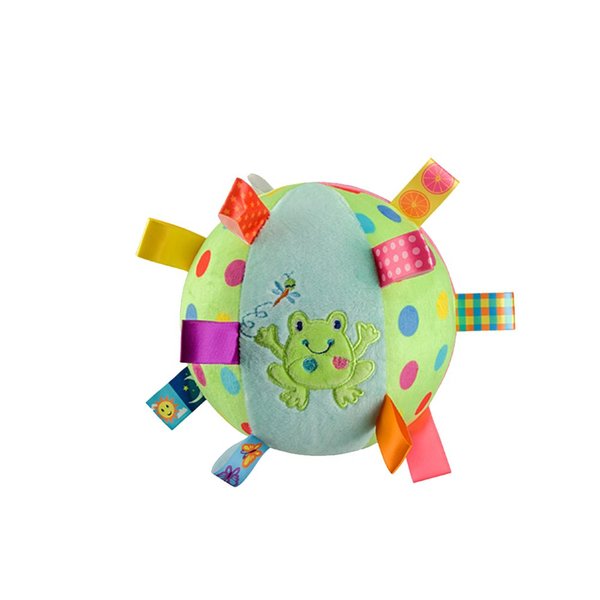 Inchant Baby Balls Soft Plush Rattle Comforter Toy - Kids Infant Early Educational Plush Tag Baby Ball for Ages 6 Months to 1, 2 Year Old boy and Girls