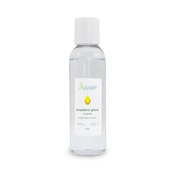 Soapeauty Propylene Glycol USP 99.9% Pure Food Grade NON GMO Kosher (4 OZ)