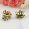 12PCS Mini Jaw Clips Vintage Chic Metal Alloy Rhinestone Fancy Hair Claw Pins for Women Lady Girls (Style B#)