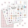 Tea Party Bridal Shower Games, Tea Party Bingo Game, Tea Party Decorations, Tea Party Favors, 24 Players Bingo Games for Bridal Shower, Bachelorette Party, Wedding Engagement Party (A05)