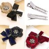Jdesun 50pcs 1.8“ Silver Metal Hairdressing Double Prong Pin Curl Setting Section Hair Clips Alligator Clips with Holes for Hair Extension