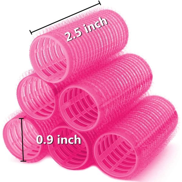 Hair Rollers, 12 Pack Self Grip Salon Hairdressing Curlers, DIY Curly Hairstyle,Colors May Vary, Small