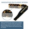 Giorgio G20 Folding Mustache and Beard Comb - Small Fine Tooth Pocket Comb for Everyday Hair Care - Sawcut and Hand Polished Pocket Comb and Styling Comb - Handcrafted Travel Comb