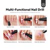 SAVILAND Electric Nail Drill Professional: Nail Drill Kit 35000RPM 13 Drill Bits Nail Tech Professional Drill Nail File Buffer Dust Brush Black Crystal Diamond Expert Salon Use Manicure Pedicure