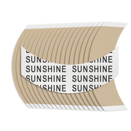Sunshine Tape Sunshine Hairpiece Wig Tape (72 Pieces) - CC Curve - Double Sided Adhesive Tape for Toupee Lace Front Wig Strong Hold Waterproof Strips