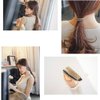 Ruihfas Ponytail Holder Stretchy Elastic Hair Tie Sparkling Crystal Rhinestone Hair Band Headband Hair Accessories for Women, 1Pcs (Gold Tone White)
