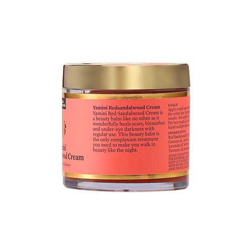 Bipha Ayurveda Yamini Red Sandalwood Face Night Cream With Vitamin E, Red Sandalwood Oil, Virgin Coconut, Almond And Lavender Oil For Flawless Youthful Skin 75 G (Pack Of 1) India
