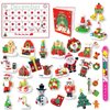 Advent Calendar 2024 Building Sets Toy, Countdown 24 Surprises for Kids, Compatible with Lego Advent Calendar 2024, Advent Calendar Include Santa Claus, Christmas tree, Christmas Gifts for Boy Girl 6+