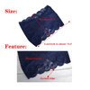 Oyabridal Vintage Lace Headbands for Women Elastic Lace Halloween Headband Party Accessories (Navy)