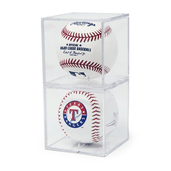2 Pack BallQube Baseball Display Case Autographed Baseball Case for Display UV Protected Baseball Cube Display Memorabilia Baseball Display Case Square Clear Sports Baseball Display Case Holder