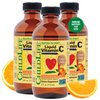 CHILDLIFE ESSENTIALS Liquid Vitamin C for Kids- Immune Support, Vitamin C Liquid, All-Natural, Gluten-Free, Allergen Free, Non-GMO, High in Antioxidants - Orange Flavor, 4 Ounce Bottle (Pack of 3)